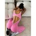 Women's Clothing Cross Border Hip Lifting Elastic Sports Yoga Jumpsuit Sleeveless Quick Drying Thread Tight Fitness Jumpsuit Yoga Suit_ecoleips.com