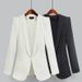 2025 Spring Autumn Style New Trend European American Slim Fit Black And Blue Blazer_ecoleips.com