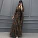 2024 Autumn New European And American Cross-Border Women's Bohemian Style Fashion Printed High-Waisted Long Skirt_ecoleips.com
