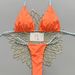 Solid Color Lace-Up Backless Bikini Sexy Two-Piece Swimsuit - Cross Border Europe & America Style for Vacation And Summer_ecoleips.com