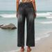 Women's Clothing Spring And Autumn New Jeans Loose Casual Versatile Simple Slim Straight Pants For Women_ecoleips.com