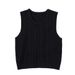 Korean-style Fashion Simple Cable-knit Vest For Autumn And Winter, Loose-fitting Solid Color Layered Outerwear, Women's_ecoleips.com