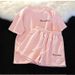Women’s Clothing Casual Running Sportswear Suit For Women In Summer Style Loose White Short Sleeved Shorts Student Two Piece Suit Trendy_ecoleips.com