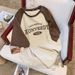 Women's Short Sleeve T-Shirt Pure Cotton off the Shoulder Top Unique Design American High Street Trendy Brand New Summer Style_ecoleips.com