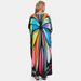 Women's Rayon Printed Loose Maxi Dress - Beach Cover Up, Boho Sun Dress, Vacation Long Dress, Plus Size Summer Tunic_ecoleips.com