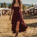New Music Festival Vacation Dress, Bohemian Dress, Irregular Ruffle Skirt_ecoleips.com