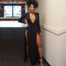 Women's Clothing High Cut Deep V Dress Long Skirt _ecoleips.com
