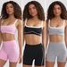 Nude High Elastic Sports Contrast Color Bra Strap Hip Lift Fitness Flared Trousers Yoga Sports Street Suit_ecoleips.com