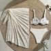 Women's Clothing American Style Three Piece Swimsuit Hollowed Out Lace Bikini Beachwear For Women Feel Confident & Stylish By The Water_ecoleips.com
