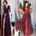Women’s Clothing Hot Sexy Deep V Lace Spring And Summer Fashion Evening Dress_ecoleips.com