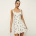 Women's Clothing Summer Women's Fashion Printed Suspender Dress Square Neck Backless Fresh Sweet Floral A Line Short Skirt Female_ecoleips.com