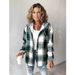 Women's Large Plaid Coat Casual Autumn Winter New Style Outerwear_ecoleips.com