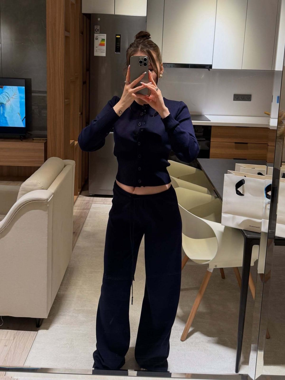Women's Solid Color Knit Sweater & Pants Set – Soft, Slim-Fit & Versatile For Fall/Winter_ecoleips.com