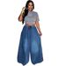 Women's Clothing New Women's Clothing Street Casual Versatile Elastic Waist Wide Leg Pants_ecoleips.com