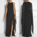 Women's Clothing Chiffon Splicing Dress Elegant Queen Style Dress_ecoleips.com