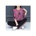 Women's Clothing Korean Style Sports Suit Set Round Neck Sweatshirt Casual Two Piece Loose Fit Plus Size Trendy Spring Autumn_ecoleips.com