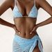 "Sexy 3-Piece Bikini Set For Women - Adjustable Triangle Top & High-Waisted Bottoms, European Beach Vacation Swimwear"_ecoleips.com