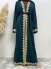 Turkey Kaften Hijab Muslim Prayer Clothes Pure Color Caften Evening Dress Islamic Product Burka Saudi Black Abayas Women African_ecoleips.com
