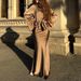 Autumn 2025 Women's Satin Flared Sleeve Shirt And Bodycon Skirt Set European American Style Cross Border Fashion for Ladies_ecoleips.com