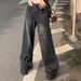 Women's High-Waisted Wide Leg Jeans Loose Fit Slimming Straight Leg Floor Length Autumn Style Cross Border Best Selling Denim_ecoleips.com