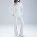 Sleek High-Performance Yoga Set – Nylon-Spandex Zip Jacket & Flared Leggings For Pilates & Studio Flow_ecoleips.com