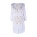 New European And American Style Hollow Crochet Beach Jacket Bikini Swimsuit Cover-Up Sun Protection Beachwear For Women_ecoleips.com