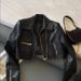 Women's Distressed PU Leather Biker Jacket - Edgy Double-Zip Cropped Motorcycle Coat, Slim Fit Streetwear Jacket For Badass Look (S-XXL)_ecoleips.com