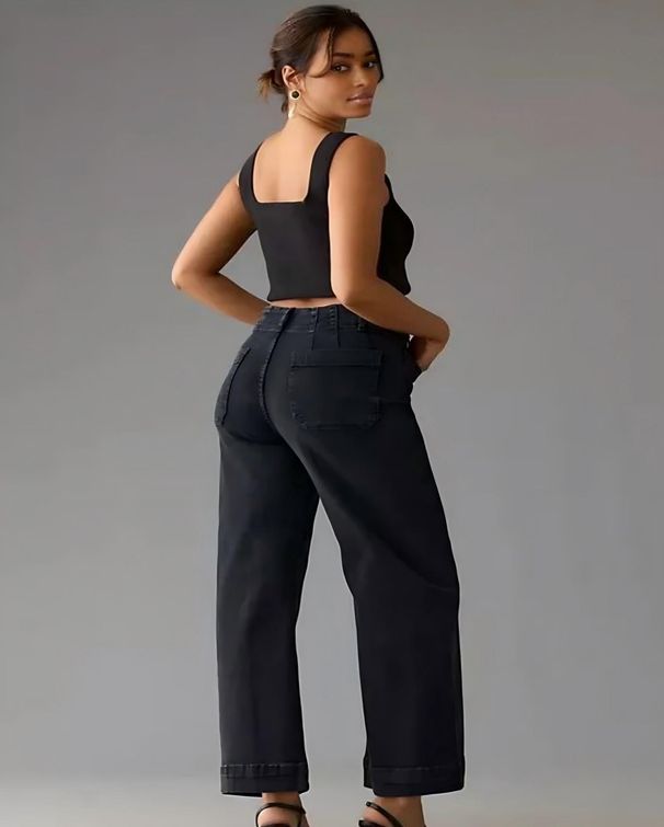 Women’s Clothing Straight Wide Leg Women's Jeans Make You Look Taller And Thinner_ecoleips.com