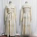 Modest Abaya Dress/Muslim Dress Women Elegant Plus Size Dress With Lace Trim, Bubble Sleeves & Tie-Waist – Flowy A-Line Long Dress_ecoleips.com