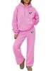 Unisex Printed Fleece Tracksuit - Full-Zip Hoodie & Jogger Set For Streetwear Comfort-B5_ecoleips.com