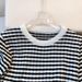Women's Clothing Women's Ice Silk Knit Top Striped Round Neck T-Shirt Unique Design Summer Autumn Collection_ecoleips.com