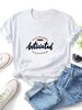 Women Vintage Anticipated Cursive Letter Slogan Graphic T Shirt Round Neck Short Sleeve Loose Casual Summer Tops_ecoleips.com