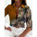 2025 Style Women's Cardigan Long Sleeve Shirt 3D Printed Feather Plaid Versatile Top_ecoleips.com