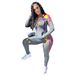 Women's Loose Two-Piece Set Casual Polyester Suit With Pockets Independent Station Inkjet Printed Spring/Autumn Winter Wear_ecoleips.com