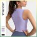 Women's Clothing Shipping Sleeveless Ribbed Sports Vest For Women Running Fitness Elastic Tight Outer Wear Yoga Underwear_ecoleips.com