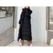 Women's Extra Long Winter Coat With High Collar, Ultra-Warm Down Alternative Jacket, Stylish Ankle-Length Puffer Coat For Cold Weather_ecoleips.com