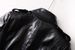 K New Personalized Trendy PU Leather Extended Coat Double Breasted Strap Waist Windbreaker Coat_ecoleips.com