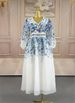 Women's Clothing Plus Size Women's Floral Print Dress Slimming Tummy Concealing Elegant Mother's Wear Spring Party Evening Gown Modest Abaya Dress_ecoleips.com