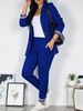 Women's Slim Fit Blazer And Pencil Trousers Two Piece Set European American Style Autumn Clothing_ecoleips.com