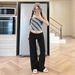 Soft Drappy Milk Silk Wide Leg Pants With Drawstring Waist, Loose Fit Lounge Trousers For Casual Chic Style_ecoleips.com
