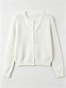 Ribbed Knit Cardigan, Lightweight Soft Breathable Top_ecoleips.com