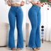 High-Waisted Stretch Slim Fit Flared Jeans for Women Hip Lifting Slightly Flared Pants Ready Stock New Arrivals_ecoleips.com