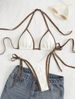 Women's Clothing Women's Sexy Solid Color Two Piece Swimsuit Bikini Set Fashionable Style Modest Coverage Beach & Pool Ready_ecoleips.com