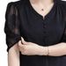 High-end Shirt For Women 2025 Summer New Style Elegant And Chic Light Luxury Design Versatile Slimming Youthful Top_ecoleips.com