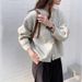 Aria Basics Aria Basics Soft Relaxed Knitted Cardigan For Women, Early Spring Wear, Autumn And Winter Vintage Button Top, Loose Coat Sweater_ecoleips.com