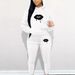 Women's Oversized Lip Print Cotton Sweatshirt And Pants 2 Piece Set Fashionable Autumn Winter Suit Casual Comfortable Clothing_ecoleips.com
