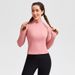 Women's Long Sleeved Yoga Top Slim Fit Stretchy High End Elegant for Running And Fitness_ecoleips.com