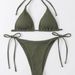 Sexy Bikini Set – Triangle Top & High-Cut Bottom, Breathable Polyester Fabric – Beach & Pool Swimwear For Women_ecoleips.com
