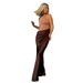 New 2025 Women's Slim Fit Patchwork Dress round Neck Sleeveless Elegant Hollow out Design for European And American Export_ecoleips.com