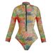 Women's Clothing Women's Long Sleeve One Piece Swimsuit Style Sun Protection Clothing Krupp Swimwear Beach & Pool Ready_ecoleips.com
